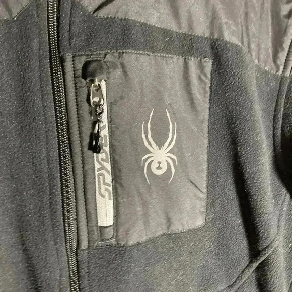 Spyder  black fleece jacket - Picture 4 of 5